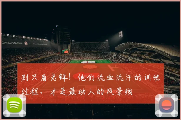 别只看光鲜!他们流血流汗的训练过程,才是最动人的风景线